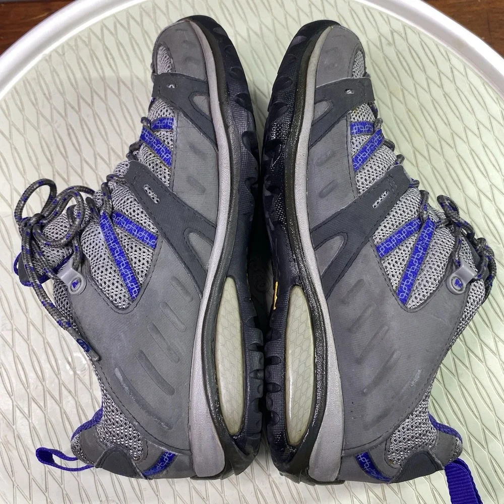 Merrell Womens Ulta Marine Charcoal & Blue Hiking shoes Gore-Tex Vibram‎ Sz.7